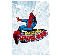 Komar Marvel - Adesivo da Parete Spider-Man Comic Classic, 50 x 70 cm (Larghezza x Altezza), 1 Pezzo, Adesivo da Parete, Decorazione per la cameretta dei Bambini, 14077h