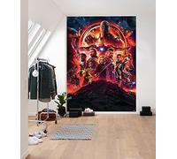 Komar Marvel - Carta da parati fotografica Avengers Infinity War Movie Poster - Dimensioni 184 x 254 cm, 4 pezzi, multicolore - Carta da parati, cameretta dei bambini, cameretta dei ragazzi, Thanos