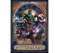 Komar Marvel IADX4-068 - Carta da parati fotografica in tessuto non tessuto, motivo: Avengers, dimensioni: 200 x 280 cm (larghezza x altezza), cameretta dei bambini, supereroe
