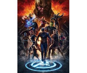 Komar Marvel IADX4-073 - Carta da parati in tessuto non tessuto, motivo: Avengers vs Thanos, dimensioni: 200 x 280 cm (larghezza x altezza)