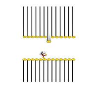Komar Mickey Mouse Footlines, Nero, Bianco, 30 x 40 cm