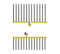 Komar Mickey Mouse Footlines, Nero, Bianco, 40 x 50 cm