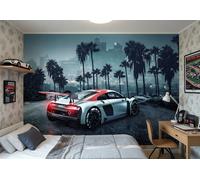 Komar Murale Foto Parete Super Car Per Cameretta Ragazzi 368x254cm Audi R8