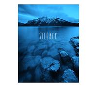 Komar P085C-40x50 - Poster da Parete, Motivo: Word Lake Silence Blue, Dimensioni: 40 x 50 cm (Larghezza x Altezza)