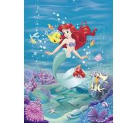Sirena Foto Carta da Parati Disney Murale Bambina Camera 184x254cm Blu Muro
