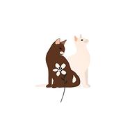 Komar Poster da parete con scritta "Loving Cats" - dimensioni: 30 x 40 cm - Poster stampa artistica decorazione soggiorno, camera da letto