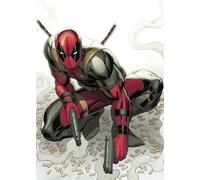 Komar Poster da parete Marvel Deadpool Bullets - Dimensioni 50 x 70 cm - Poster per cameretta dei bambini, decorazione arrotolata senza cornice, rosso