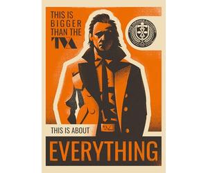Komar Poster da parete Marvel Loki This is About Everything, dimensioni 50 x 70 cm, decorazione per cameretta dei bambini, arrotolato senza cornice, arancione