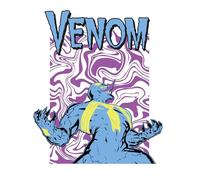 Komar Poster da parete Marvel Venom Colourful Scream - Dimensioni 30 x 40 cm - Poster per cameretta dei bambini, decorazione arrotolata senza cornice, blu, rosa