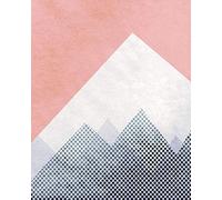 Komar - Poster da Parete Wild And Free Mountain con Cornice, Disponibile in 3 Misure, Orange, Weiß, Grau, P105B-40x50
