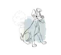 Komar Quadro da parete Disney Lady and the Tramp Hello Tramp, dimensioni 50 x 70 cm, decorazione da parete per cameretta dei bambini