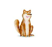 Komar - Quadro da Parete in 3 Misure, Motivo: Cute Animal Dog, per Soggiorno, Camera da Letto, Decorazione, Weiß, Braun, Beage, P111I-40x50