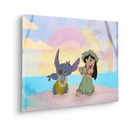 Komar Komar - Quadro da parete per cameretta dei bambini, motivo: Lilo and Stitch Dancing, dimensioni 40 x 60 cm
