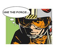Komar Quadro da Parete Star Wars Classic Comic Quote Luke per cameretta dei Bambini, Decorazione, Stampa Senza Cornice Disponibile in 3 Misure, Multicolore, WB118-50x40