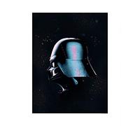 Komar - Quadro da Parete Star Wars Classic Helmets Vader per cameretta dei Bambini, Decorazione, Stampa Senza Cornice Disponibile in 3 Misure, Multicolore, WB093-40x50