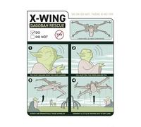 Komar Quadro da parete Star Wars X-Wing Instructions - dimensioni 50 x 70 cm - cameretta dei bambini