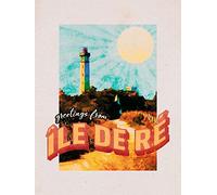 Komar Quadro da parete Vintage Travel Île de Ré - Dimensioni: 30 x 40 cm - Poster stampa artistica decorazione soggiorno, camera da letto