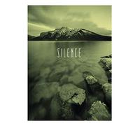 Komar - Quadro da Parete Word Lake Silence, Disponibile in 3 Misure, Gelb, Grau, Schwarz, P085B-30x40