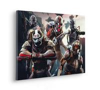 Komar Quadro su tela per cameretta dei bambini, con cornice in vero legno di Star Wars Bad Batch Ready to Fight - Dimensioni 60 x 40 cm