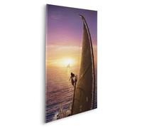 Komar Quadro su tela per cameretta dei bambini, motivo: Disney Moana 2 To the Horizon, dimensioni: 60 x 90 cm, viola