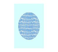 Komar Shelly Patterns Blue - Poster da Parete, Immagine, Soggiorno, Camera da Letto, Decorazione, Stampa Artistica, Senza Cornice, P037E-50x70, Dimensioni: 50 x 70 cm (Larghezza x Altezza)