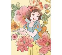 Komar Snow White Flowers - Stampa artistica da parete, motivo: Disney (senza cornice, dimensioni: 50 x 70 cm
