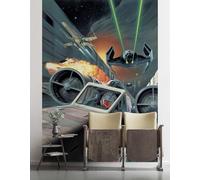 Komar Star Wars - Carta da parati in tessuto non tessuto, multicolore, 200 x 280 cm (larghezza x altezza), larghezza del tratto 50 cm
