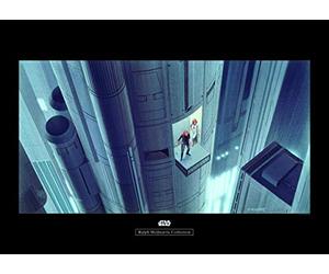 Komar Star Wars Classic RMQ Escape Plan - Quadro da Parete per cameretta dei Bambini, Decorazione, Stampa Senza Cornice Disponibile in 3 Misure, Multicolore, WB139-70x50