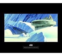 Komar Star Wars Classic RMQ Hoth Echo Base - Decorazione da Parete per cameretta dei Bambini, Stampa Artistica, Disponibile in 3 Misure, Multicolore, WB146-50x40
