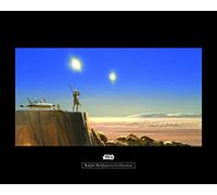 Komar Star Wars Classic RMQ Mos Eisley Edge - Decorazione da Parete per cameretta dei Bambini, Stampa Artistica, Disponibile in 3 Misure, Multicolore, WB152-50x40