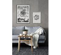 Komar - Succulent Aeonium - 2 cornici portafoto in legno con 2 Art poster 30 x 40 cm e 50 x 70 cm - camera da letto, soggiorno