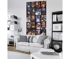Komar VD-048 - Carta da parati con collage di poster di Star Wars, multicolore