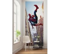 Komar Carta da parati fotografica in tessuto non tessuto, motivo: Spider-Man Swinging, dimensioni 100 x 250 cm, per cameretta dei bambini