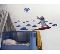 Komar Disney Stitch Live Action Hit the Waves - Adesivo da parete, dimensioni: 70 x 50 cm (13 pezzi)