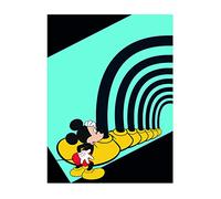 Komar WB034-40x50 - Quadro da parete Disney con Topolino e tunnel, per cameretta dei bambini, decorazione artistica, dimensioni 40 x 50 cm (larghezza x altezza), senza cornice