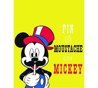 Komar WB042-40x50 - Stampa Artistica da Parete Disney con Baffi di Topolino, per cameretta dei Bambini, Decorazione, Stampa Artistica, Dimensioni 40 x 50 cm (Larghezza x Altezza) Senza Cornice
