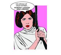 Komar WB116-40x50 - Quadro da parete per cameretta dei bambini, motivo Star Wars Classic Comic Quote Leia, senza cornice, dimensioni: 40 x 50 cm (larghezza x altezza)