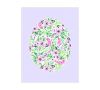 Komar WTD P037D-P037D-P037D-40 x 50 cm - Stampa Artistica da Parete, Motivo Shelly Patterns Lavanda, Decorazione Artistica per Soggiorno e Camera da Letto, Senza Cornice, Dimensioni: 40 x 50 cm