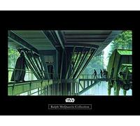 Komar WTD - Quadro da Parete Star Wars Classic RMQ Endor Dock, Stampa Artistica per cameretta dei Bambini, Senza Cornice, WB136-40x30 cm | Dimensioni: 40 x 30 cm (Larghezza x Altezza)