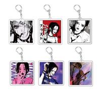 Komatsu Nana/Osaki Nana Anime Character Keychain-Acrylic Keychain Set Creative Series Anime Accessori Acrilico Ciondolo Collezione Regali, Osaki Nana 6 Set, 5CM