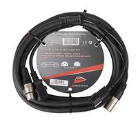 Kombi cavo IEC/XLR 3 m per il collegamento di Flat PAR S, e LED effetti