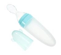 KOMBIUDA 1 Pz Alimentatore Silicone Cereali Ragazzo Ragazza Pressione Facile Spremere Nutrire Purea Quantità Raccolta Mano Pulito Assistente