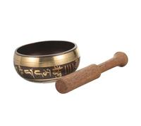KOMBIUDA 1 Set Ciotola Tibetana per Meditazione con Mazzuolo Ciotole Cantanti per Yoga e Rilassamento Design Casual