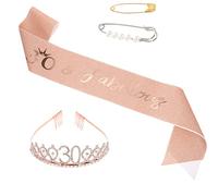 KOMBIUDA 1 Set Fascia Per Compleanno Tracolla Decorazioni Per Feste Per Donne Decorazioni Di Compleanno Concorso Di Bellezza Fasce Gioielli Ragazza Forniture Per Feste Di