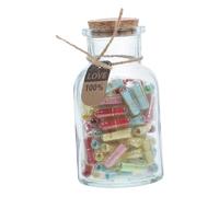 KOMBIUDA 1 Set Note Messaggio Bottiglia Carine Lettere Segrete Per Fidanzato Fidanzata Note Amore Capsula Anniversario Compleanno Piccoli Barattoli