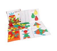 KOMBIUDA 1 Set Puzzle Tangram Colorati Educativo per Sviluppo Cognitivo Dei per Apprendimento Pre Scolastico e Riconoscimento Dei