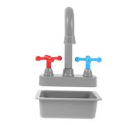 KOMBIUDA 1 Set Rubinetto Realistico con Miniatura Ruolo e Accessori da Bagno per Sviluppare Competenze Sociali e Educative