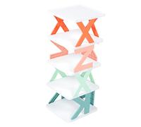 KOMBIUDA 1 Set Scarpiera Multifunzione Impilabile Scarpe per Ingresso e Casa Design Moderno e Facile da Montare Organizzatore Multi Livello per Scarpe Piante e Libri Strati