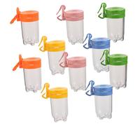 KOMBIUDA 10 pezzi Barattoli Osservazione Insetti per Contenitori Trasparenti con Coperchio Ribalta Kit Portatile per Cattura e Studio Insetti Strumento Natura e Scienza per Avventure all