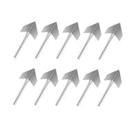 KOMBIUDA 10 pezzi Cazzuole Angolari in Acciaio Inox per Intonacatura Cartongesso Rasatura e Finitura Angoli Esterni con Impugnatura Ergonomica Antiaffaticamento Lama Curva per Angolo